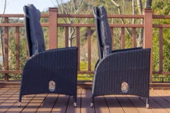 OUTFLEXX 2er Set Dining Sessel, Schwarz, Polyrattan, Je 55 X 65 X 112 Cm, Rücken Stufenlos Verstellbar -Aerocove Gartenlounge Geschaft 22284 3.jpg