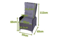 OUTFLEXX 2er Set Dining Sessel, Braun, Polyrattan, Je 55 X 65 X 112 Cm, Rücken Stufenlos Verstellbar -Aerocove Gartenlounge Geschaft 22285 5.jpg