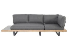 OUTFLEXX Ecklounge, Anthrazit/stone Grey, Aluminium/Akazie In Teakoptik, Für 5 Personen, Inkl. Polster -Aerocove Gartenlounge Geschaft 22367 12.jpg