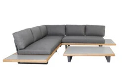 OUTFLEXX Ecklounge, Anthrazit/stone Grey, Aluminium/Akazie In Teakoptik, Für 5 Personen, Inkl. Polster -Aerocove Gartenlounge Geschaft 22367 4.jpg