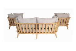 OUTFLEXX Loungeset, Hellgrau, Akazie, Teak-Look, Inkl. Polster, 4 Personen -Aerocove Gartenlounge Geschaft 22379 15.jpg