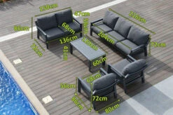 OUTFLEXX Loungemöbel, Anthrazit, Alu/Olefin, 7 Personen, Loungetisch 120x60 Cm -Aerocove Gartenlounge Geschaft 22431 4.jpg