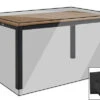 OUTFLEXX Premium Abdeckhaube Für Tische, Schwarz, Polyester, 155 X 92 X 72 Cm, Wasserbeständig, Integriertes Zugband