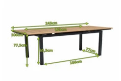 OUTFLEXX Premium Abdeckhaube Für Tische, Schwarz, Polyester, 185 X 102x 73 Cm, Wasserbeständig, Integriertes Zugband -Aerocove Gartenlounge Geschaft 23411 5.jpg