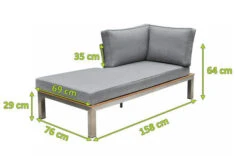 OUTFLEXX Premium Abdeckhaube Für Chaise Lounge, Schwarz, Z.B. 21652, 170 X 75 X 60 Cm, Wasserbeständig, Integriertes Zugband -Aerocove Gartenlounge Geschaft 23416 5.jpg