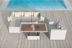 OUTFLEXX Loungemöbel-Set, Weiß, Polyrattan, Für 5 Personen, Inkl. Loungetisch, Wasserfeste Kissenbox -Aerocove Gartenlounge Geschaft 2523 BOX D 3 CGI.jpg