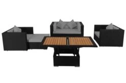 OUTFLEXX Loungemöbel-Set, 5 Personen, Schwarz, Polyrattan, Inkl. Loungetisch, Wasserfeste Kissenbox -Aerocove Gartenlounge Geschaft 2 1299 BOX D.jpg