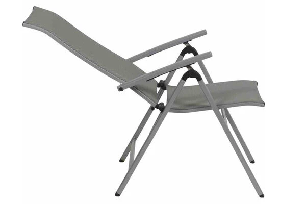 MWH Fabulo Multipositionssessel, Silber/hellgrau, Alu/Textil, 67 X 62 X 111 Cm, Klappbar 2 MWH Fabulo Multipositionssessel, Silber/hellgrau, Alu/Textil, 67 X 62 X 111 Cm, Klappbar – Bild 2