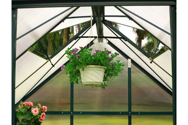 OUTFLEXX Gewächshaus, Grün, Alu/Polycarbonat, 4mm, Inkl. Fundament, Pulverb. 195 X 195 X 205 Cm 2 OUTFLEXX Gewächshaus, Grün, Alu/Polycarbonat, 4mm, Inkl. Fundament, Pulverb. 195 X 195 X 205 Cm – Bild 2