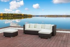 OUTFLEXX Loungemöbel-Set, Braun Marmoriert, 5 Pers, Polyrattan, Wasserfeste Kissenbox -Aerocove Gartenlounge Geschaft 2 16068 BOX A.jpg