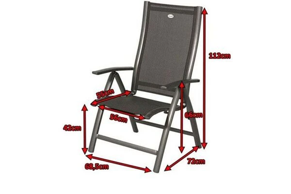 HARTMAN Belcampo Multipositionssessel, Xerix/black, Alu/Textilene 3 HARTMAN Belcampo Multipositionssessel, Xerix/black, Alu/Textilene – Bild 3