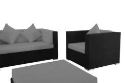 OUTFLEXX Loungemöbel-Set, 5 Personen, Schwarz, Polyrattan, Inkl. Kaffeetisch, Wasserfeste Kissenbox -Aerocove Gartenlounge Geschaft 3 1299 BOX B.jpg