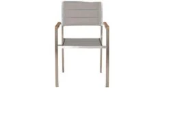 OUTFLEXX Stuhl, Silber, Edelstahl/Textilene, Padded, Armlehnen Aus FSC-Teakholz, 62x56,5x86cm 9 OUTFLEXX Stuhl, Silber, Edelstahl/Textilene, Padded, Armlehnen Aus FSC-Teakholz, 62x56,5x86cm -Aerocove Gartenlounge Geschaft 3 13515.jpg