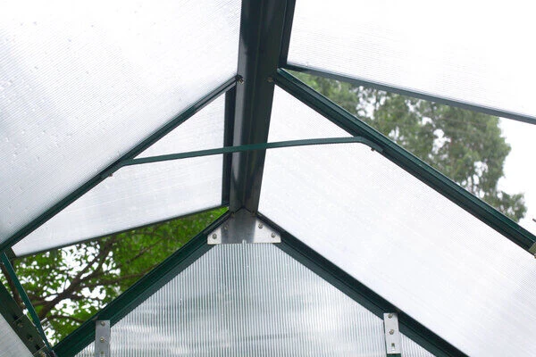 OUTFLEXX Gewächshaus, Grün, Alu/Polycarbonat, 4 Mm, Inkl. Fundament, Pulverb. 133 X 195 X 205 Cm 3 OUTFLEXX Gewächshaus, Grün, Alu/Polycarbonat, 4 Mm, Inkl. Fundament, Pulverb. 133 X 195 X 205 Cm – Bild 3