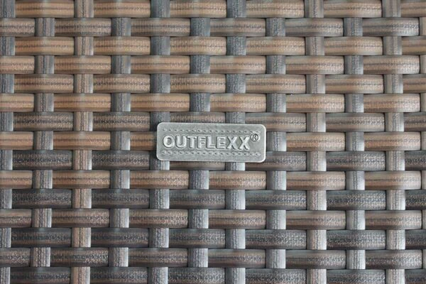 OUTFLEXX Loungemöbel-Set, Braun Marmoriert, Polyrattan, 8 Pers, Wasserfeste Kissenbox 3 OUTFLEXX Loungemöbel-Set, Braun Marmoriert, Polyrattan, 8 Pers, Wasserfeste Kissenbox – Bild 3