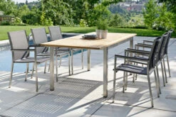 STERN Polaris Stapelsessel, Silbergrau/schwarz, Edelstahl/Textil, 61 X 54 X 89 Cm, Alu Armlehnen 6 STERN Polaris Stapelsessel, Silbergrau/schwarz, Edelstahl/Textil, 61 X 54 X 89 Cm, Alu Armlehnen -Aerocove Gartenlounge Geschaft 3 16499.jpg