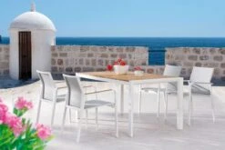 BEST Paros Stapelsessel, Weiß/grau, Alu/Ergotex/Teak, 56 X 64 X 85 Cm -Aerocove Gartenlounge Geschaft 3 16769 1.jpg