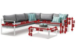 BEST Rhodos Loungemöbel, Weiß/grau, Alu/Sensotex, 3-tlg. 212 X 212 Cm, Inkl. Polster 5 BEST Rhodos Loungemöbel, Weiß/grau, Alu/Sensotex, 3-tlg. 212 X 212 Cm, Inkl. Polster -Aerocove Gartenlounge Geschaft 3 16837.jpg