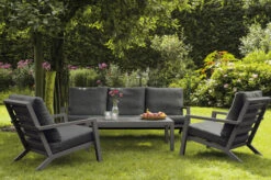 SIENA GARDEN Belia Loungesessel, Matt-anthrazit, Aluminium, 79x91x81 Cm, Inkl. Polster Dunkelgrau -Aerocove Gartenlounge Geschaft 3 17147 1.jpg