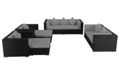 OUTFLEXX Loungemöbel-Set, Schwarz, Polyrattan, Für 9 Personen, Wasserfeste Kissenbox -Aerocove Gartenlounge Geschaft 3 1716 BOX A.jpg