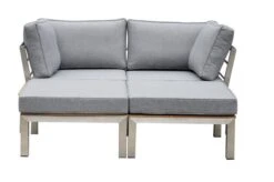 OUTFLEXX Loungemöbel, Silber/grau, Edelstahl/FSC-Teakholz/Textil, Für 2 Personen, Liegefunktion -Aerocove Gartenlounge Geschaft 3 18297.jpg