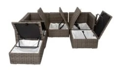 OUTFLEXX Loungemöbel-Set, Grau, Polyrattan, 6 Personen, Verstellbare Sitzflächen, Wasserfeste Kissenbox -Aerocove Gartenlounge Geschaft 3 18364 BOX.jpg