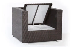 OUTFLEXX Sessel, Braun, Polyrattan, Inkl. Polster Und Kissen, Wasserfeste Kissenbox -Aerocove Gartenlounge Geschaft 3 2393 7 BOX.jpg