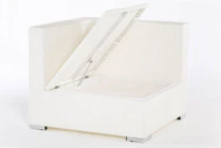 OUTFLEXX Eckelement, Weiß, Polyrattan, Inkl. Polster Und Kissen, Wasserfeste Kissenbox -Aerocove Gartenlounge Geschaft 3 2511 6 BOX.jpg