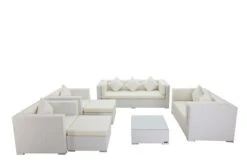 OUTFLEXX Loungemöbel-Set, Weiß, Polyrattan, Für 9 Personen, Inkl. Kaffeetisch, Wasserfeste Kissenbox -Aerocove Gartenlounge Geschaft 3 7173 BOX B.jpg