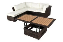 OUTFLEXX Loungemöbel-Set, Braun Marmoriert, Polyrattan, Inkl. Loungetisch, Für 5 Personen, Wasserfeste Kissenbox -Aerocove Gartenlounge Geschaft 3 7759 BOX D.jpg