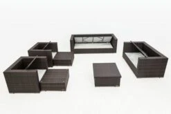 OUTFLEXX Loungemöbel-Set, Braun Marmoriert, Polyrattan, 9 Pers, Wasserfeste Kissenbox, Inkl. Loungetisch -Aerocove Gartenlounge Geschaft 4 16062 BOX D.jpg