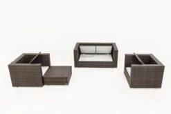 OUTFLEXX Loungemöbel-Set, Polyrattan, Braun Marmoriert, 5 Pers, Wasserfeste Kissenbox 14 OUTFLEXX Loungemöbel-Set, Polyrattan, Braun Marmoriert, 5 Pers, Wasserfeste Kissenbox -Aerocove Gartenlounge Geschaft 4 16066 BOX A.jpg