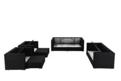 OUTFLEXX Loungemöbel-Set, Schwarz, Polyrattan, Für 9 Personen, Wasserfeste Kissenbox -Aerocove Gartenlounge Geschaft 4 1716 BOX A.jpg