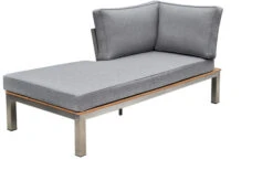 OUTFLEXX Loungemöbel, Silber/grau, Edelstahl/FSC-Teakholz/Textil, Für 4 Personen, Inkl. Kaffeetisch -Aerocove Gartenlounge Geschaft 4 18298.jpg