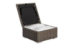 OUTFLEXX Hocker, Grau, Polyrattan, 70 X 70 X 35 Cm, Verstellbare Sitzfläche, Wasserfeste Kissenbox -Aerocove Gartenlounge Geschaft 4 18362 4 BOX.jpg