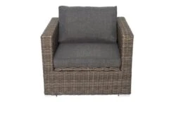 OUTFLEXX Sessel, Grau, Polyrattan, 94 X 82 X 70 Cm, Wasserfeste Kissenbox