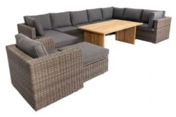 OUTFLEXX Loungegarnitur, Polyrattan/Teakholz, Tisch 160x90cm, Für 10 Personen, Wasserfeste Kissenbox 21 OUTFLEXX Loungegarnitur, Polyrattan/Teakholz, Tisch 160x90cm, Für 10 Personen, Wasserfeste Kissenbox -Aerocove Gartenlounge Geschaft 4 19398.jpg