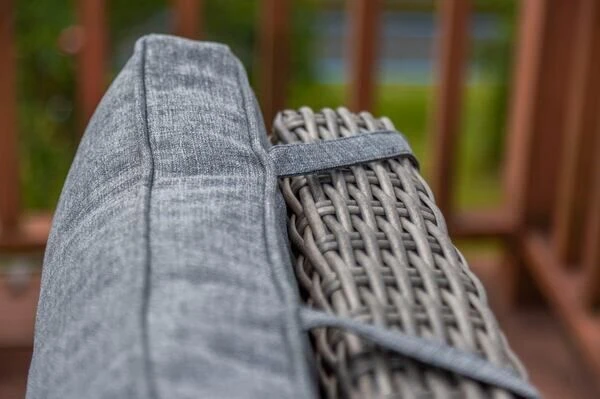 OUTFLEXX Dining Sessel, Grau, Polyrattan, 74 X 83 X 110 Cm, Stufenlos Verstellbar, Inkl. Hocker 6 OUTFLEXX Dining Sessel, Grau, Polyrattan, 74 X 83 X 110 Cm, Stufenlos Verstellbar, Inkl. Hocker – Bild 6