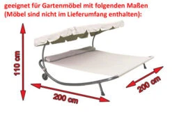 OUTFLEXX Premium Abdeckhaube Für Leco Doppelliege, Schwarz, Wasserbeständig, 212 X 212 X 117 Cm -Aerocove Gartenlounge Geschaft 5 13683.jpg