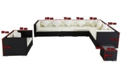 OUTFLEXX Loungemöbel-Set, Schwarz, Polyrattan, Für 8 Personen, Wasserfeste Kissenbox -Aerocove Gartenlounge Geschaft 5 1380 BOX A.jpg