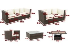 OUTFLEXX Loungemöbel-Set, Braun Marmoriert, Polyrattan, 9 Pers, Wasserfeste Kissenbox, Inkl. Loungetisch -Aerocove Gartenlounge Geschaft 5 16062 BOX D.jpg