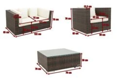 OUTFLEXX Loungemöbel-Set, Polyrattan, Braun Marmoriert, 5 Pers, Wasserfeste Kissenbox 15 OUTFLEXX Loungemöbel-Set, Polyrattan, Braun Marmoriert, 5 Pers, Wasserfeste Kissenbox -Aerocove Gartenlounge Geschaft 5 16066 BOX A.jpg