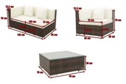 OUTFLEXX Loungemöbel-Set, Braun Marmoriert, 5 Pers, Polyrattan, Wasserfeste Kissenbox -Aerocove Gartenlounge Geschaft 5 16068 BOX A.jpg