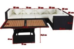 OUTFLEXX Loungemöbel-Set Polyrattan, Schwarz, Für 5 Personen, Inkl. Loungetisch, Wasserfeste Kissenbox 11 OUTFLEXX Loungemöbel-Set Polyrattan, Schwarz, Für 5 Personen, Inkl. Loungetisch, Wasserfeste Kissenbox -Aerocove Gartenlounge Geschaft 5 1714 BOX D.jpg