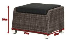 Ploß Rocking Hocker, Grau/braun-meliert, Polyrattan, 71x45x56 Cm, Zu Loungesessel, Inkl. Polster -Aerocove Gartenlounge Geschaft 5 18211.jpg