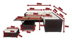 OUTFLEXX Loungemöbel-Set, Braun, Polyrattan, 6 Personen, Wasserfeste Kissenbox, Inkl. Loungetisch -Aerocove Gartenlounge Geschaft 5 18230 BOX D.jpg