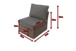 OUTFLEXX Mittelelement, Grau, Polyrattan, 63 X 78 X 65 Cm, Geeignet Für 18370-BOX-A/-D -Aerocove Gartenlounge Geschaft 5 18371 BOX.jpg
