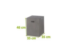 OUTFLEXXHocker, Grau, Faserzement, 35 X 35 X 46 Cm Glatte Oberfläche, Würfeldesign, Mit Griffmulden -Aerocove Gartenlounge Geschaft 5 18580.jpg