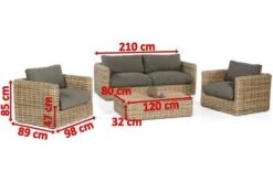SONNENPARTNER Sands Loungegruppe, Light Oaks, Geflecht, 4 Personen, Inkl. Polster -Aerocove Gartenlounge Geschaft 5 18652.jpg