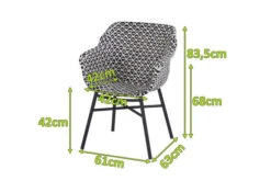 HARTMAN Delphine Armlehnensessel, Schwarz/weiß, Alu/Kunststoff 13 HARTMAN Delphine Armlehnensessel, Schwarz/weiß, Alu/Kunststoff -Aerocove Gartenlounge Geschaft 5 18696.jpg